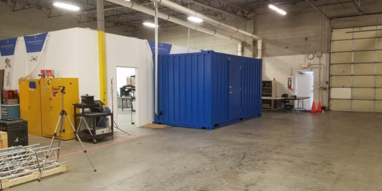 Military Solutions. Custom Shipping Container Battery Test Lab by Ultimate Bunker
