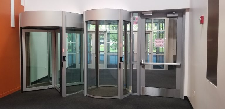 Bulletproof Glass Doors with hollow metal ballistic frame for commercial and institutions.