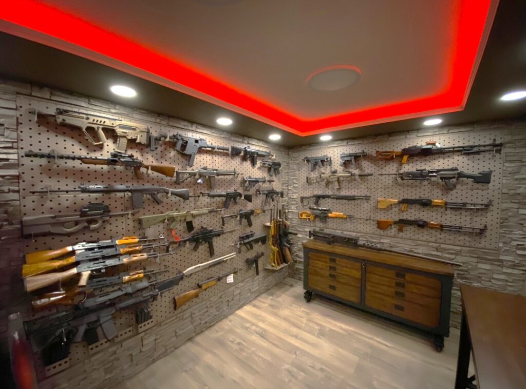Looking at the Upgraded Interior of our Custom Walk-in Gun Vaults