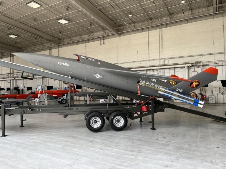 XQ 58 Valkyrie Launch Trailer on display